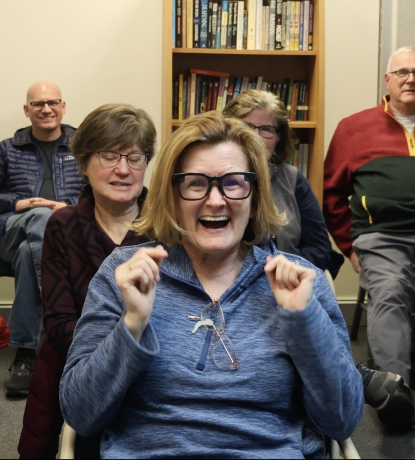 Person wearing TranscribeGlass